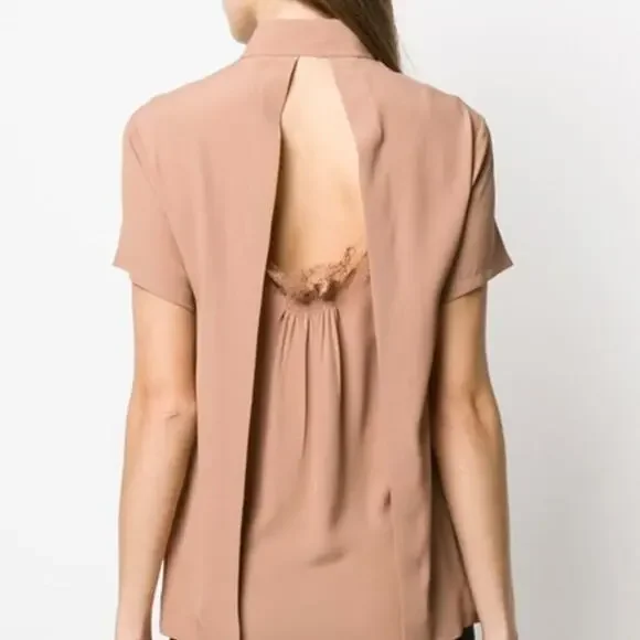 Numero Ventuno N21 Back Detail Blouse Star Button